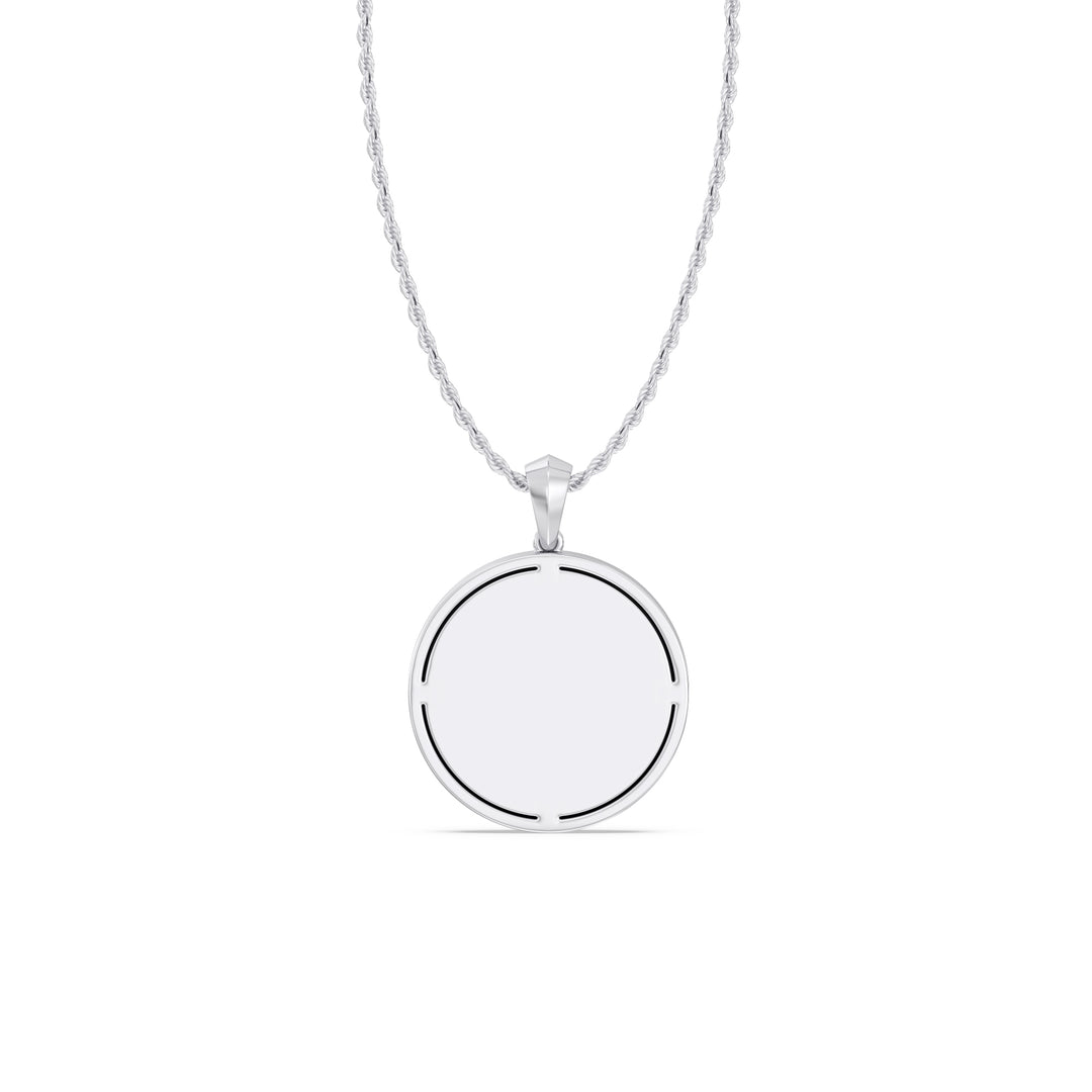 NFL NEW YORK JETS UNISEX SILVER AND BLACK ONYX PENDANT