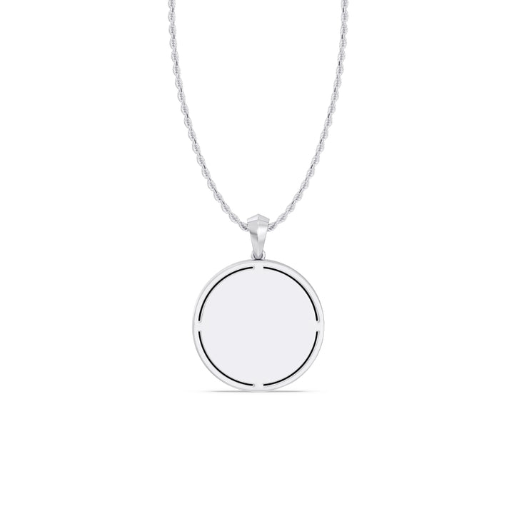NFL NEW YORK JETS UNISEX SILVER AND BLACK ONYX PENDANT