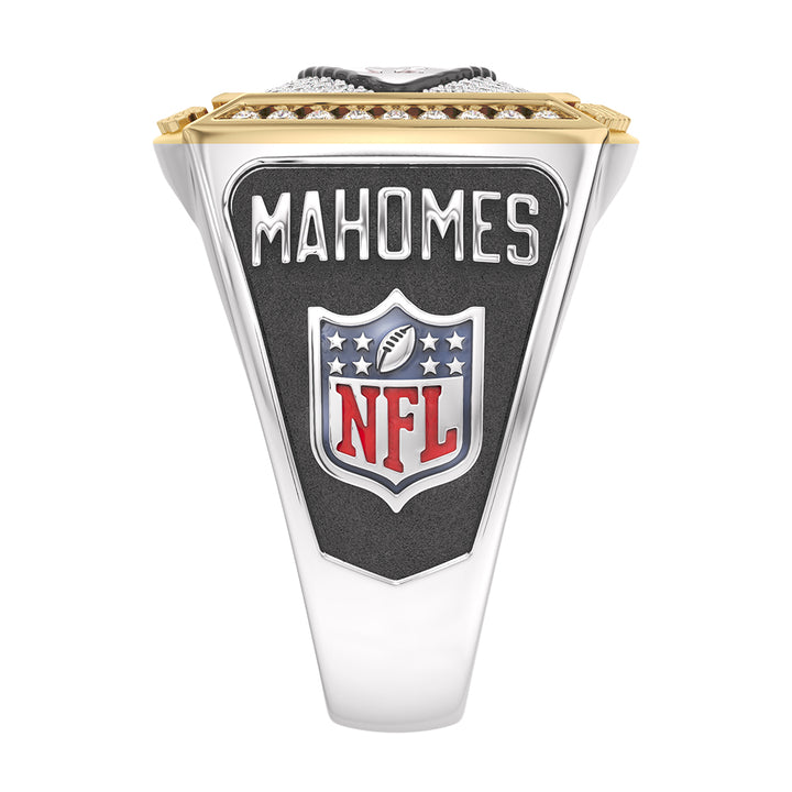 PATRICK MAHOMES MEN'S CHAMPIONS RING with 1/2 CTTW Diamonds, 10K Yellow Gold and Sterling Silver