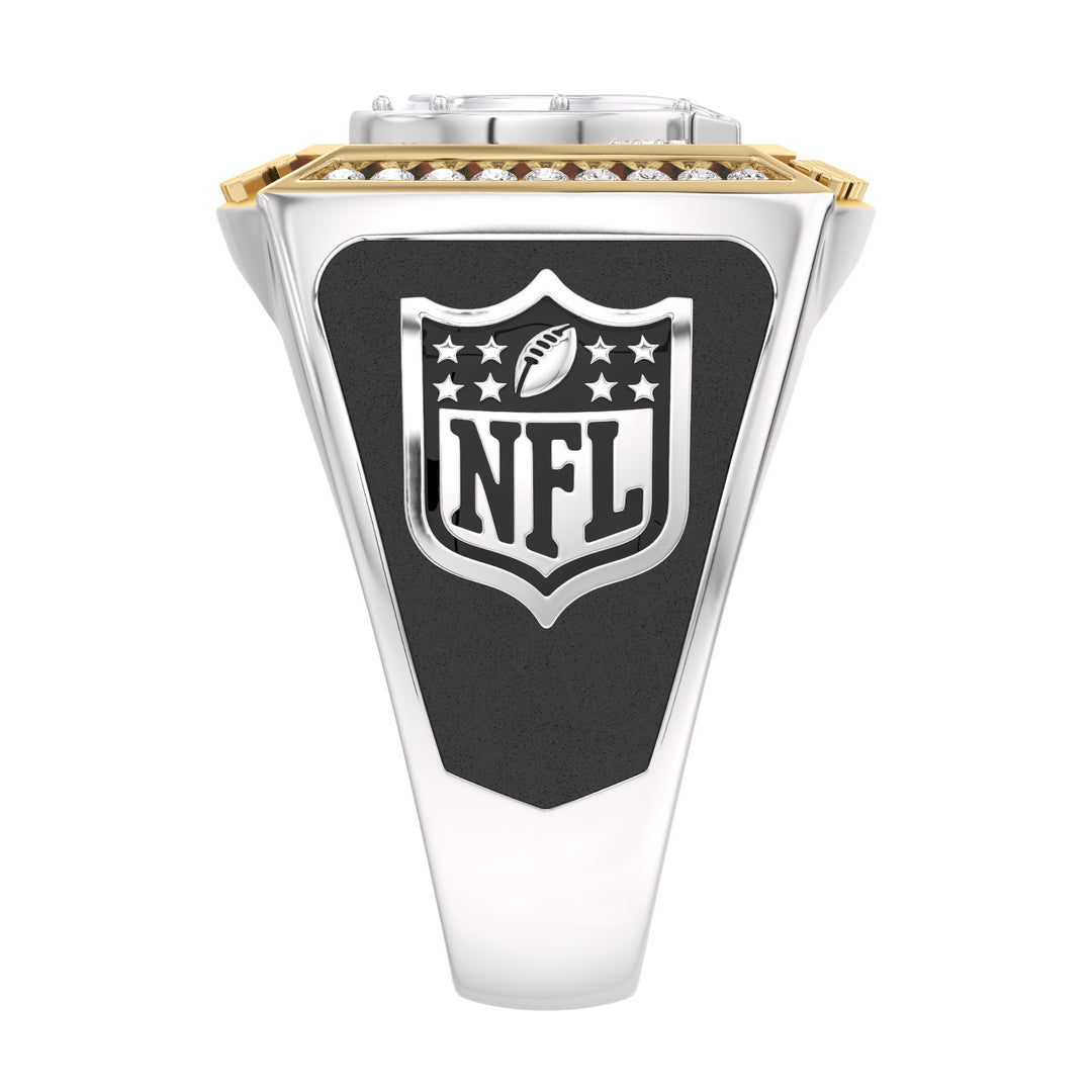 NFL INDIANAPOLIS COLTS MEN'S TEAM RING with 1/2 CTTW Diamonds, 10K Yellow Gold and Sterling Silver